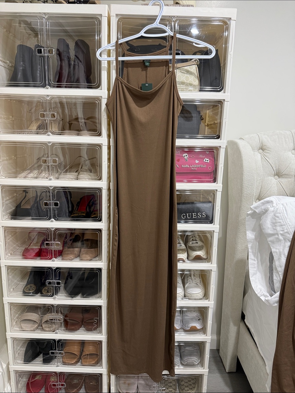wild fable Brown Slip Maxi Dress
